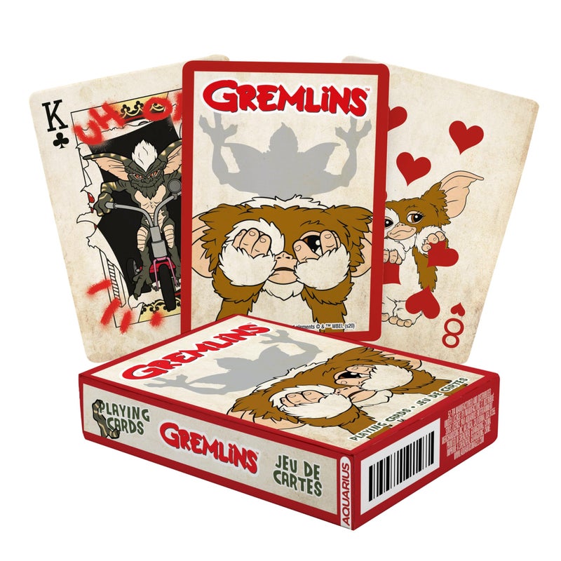 AQUARIUS Gremlins Playing Cards Gremlins Themed Deck of Cards for Your Favorite Card Games Officially Licensed Gremlins Merchandise Collectibles Poker Size with Linen Finish - Image 3