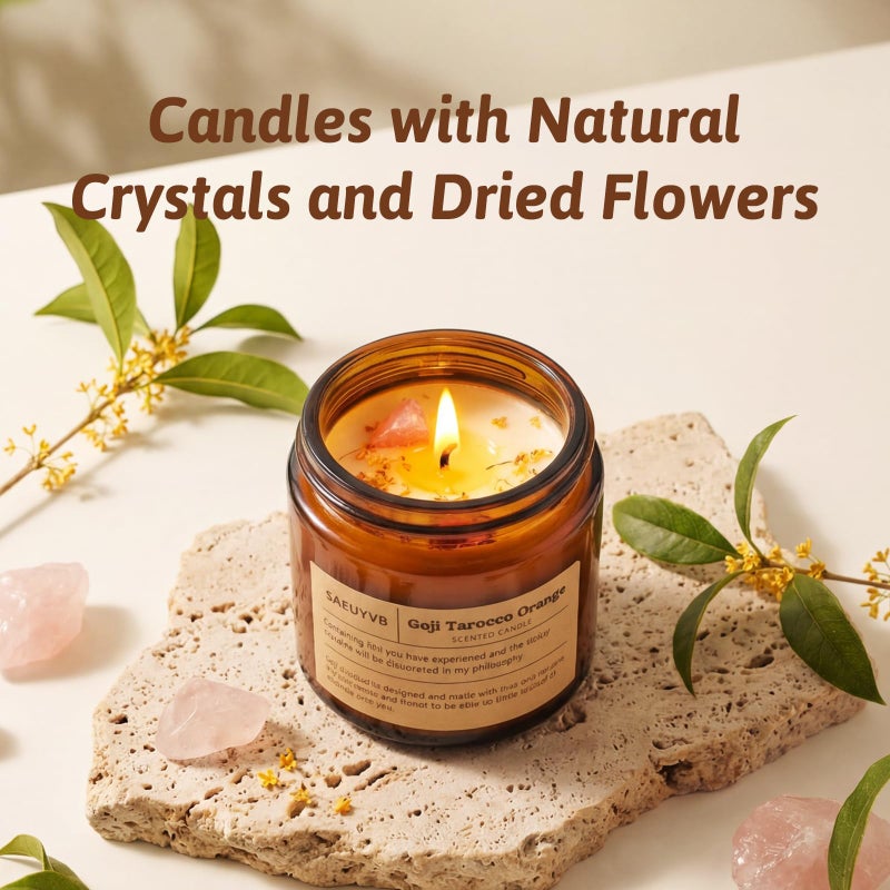 SAEUYVB 24 Pack Scented Candles for Home,3.5oz Crystal Soy Candles-Long Burning Time,Aromatherapy Candle Sets for Women Gift,Perfect for Valentine's Day,Mother's Day, Birthdays, Anniversaries(24 Scents) - Image 4