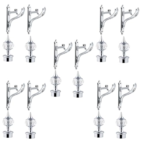 Plantex Curtain Holders for Wall/Curtain Brackets/Curtains Accessories (Brass Antique - 5 Pair) - Image 1