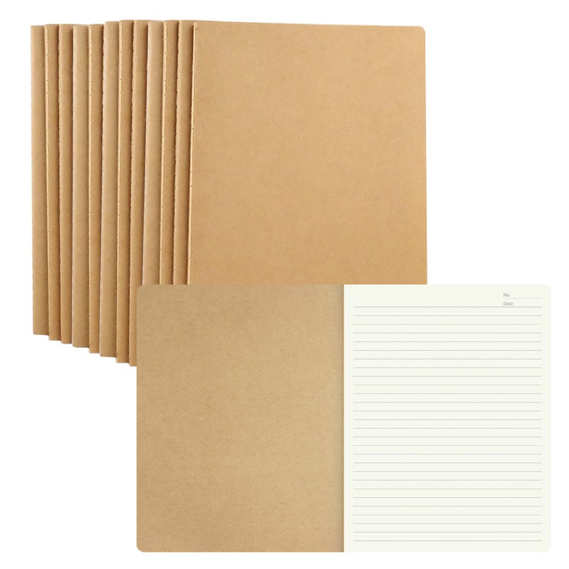 zmybcpack 12 Pack 8.5x11 inch Large Lined Notebook Journals Bulk, 32 sheets / 64 Pages, Sketchbook Composition Notebook Journals Subject Notebooks Planner for College Students Office - Image 1