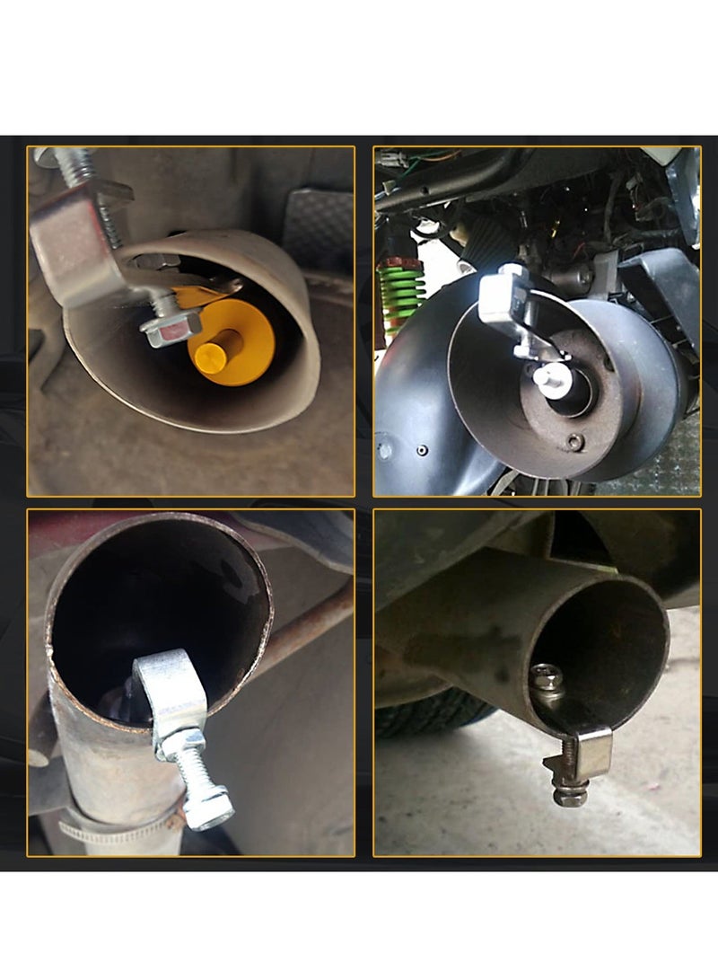 Y&D Turbo Sound Whistle Simulator, Car Universal Aluminum Tailpipe Muffler, Blow Off Valve Tip Imitation Sound, Exhaust Muffler Booster Accessories 2PCS, Gold  - Image 5