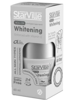 Fragrance Free Whitening Roll On - 60 ML - Gentle Underarm Brightening Deodorant