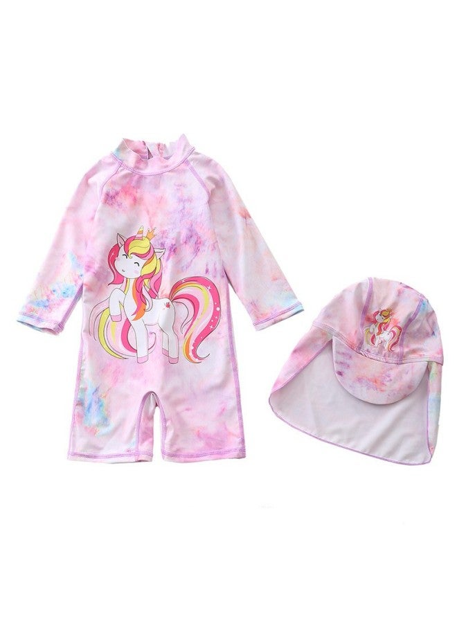 Children's Swimsuit, Women's One-piece Swimsuit, European And American Children's Surfing Suit, Baby Long-sleeved Sun Protection Girl's Swimsuit