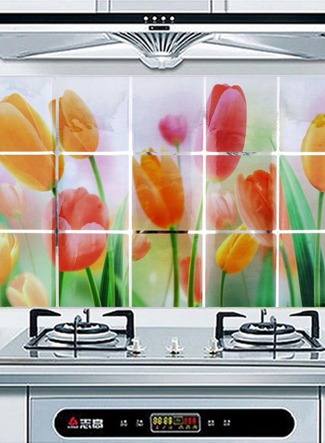 NIBEMINENT Flower Pattern Wall Paper Multicolour - Image 2