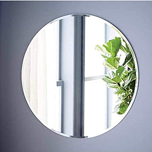 PRINCE ART Mirror Glass Bathroom Wall Decorative Mirror for Dressing Room Bedroom Living Room Hall Makeup Room Wash Basin Round Shape Size 15 x 15 Inch - Image 3