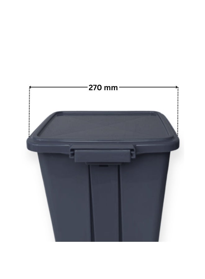 SNH Dustbin | Waste Bin | Trash Bin | Garbage Can | PUSH IT Waste Disposal Bin with Push Lid & Foot Pedal | Step On Waste Bin for Kitchen, Bathroom, Office & Outdoor Use | Durable Plastic Trash Can with Secure Cover | Weather Proof Waste Container - Image 4