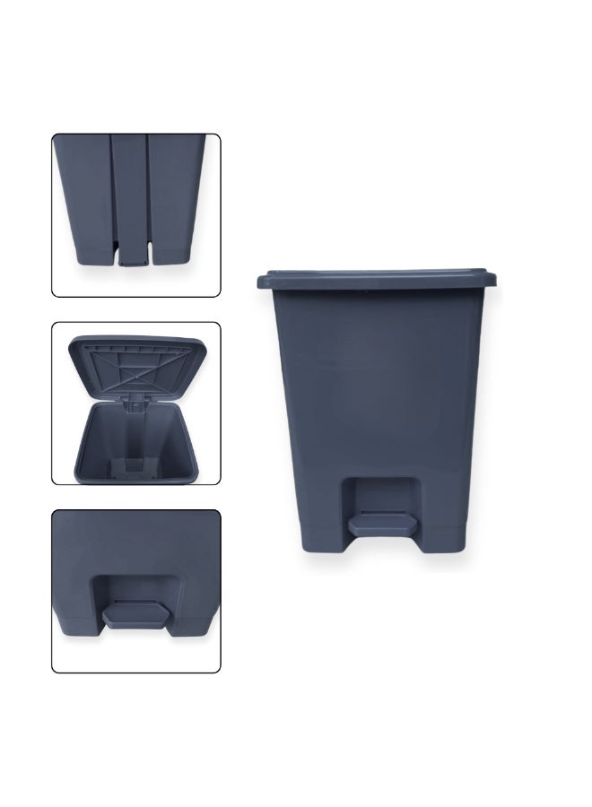 SNH Dustbin | Waste Bin | Trash Bin | Garbage Can | PUSH IT Waste Disposal Bin with Push Lid & Foot Pedal | Step On Waste Bin for Kitchen, Bathroom, Office & Outdoor Use | Durable Plastic Trash Can with Secure Cover | Weather Proof Waste Container - Image 2