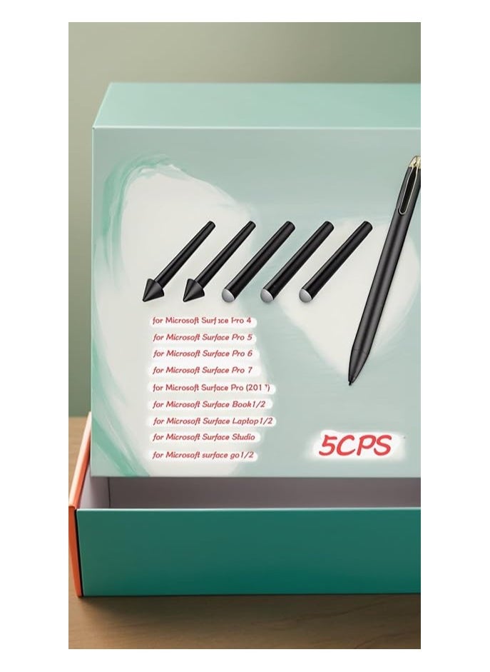erorex Surface Pen Tips 5-Pack HB/2H for Surface Pro 4/5/6/7/Book ProX, Precision Drawing & Writing, Replaceable Nibs Kit  - Image 3