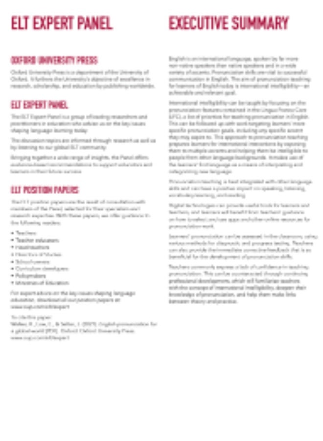 Oxford English File-Fifth edition of the English file teaching and methodological kit - - pronunciation_For A Global World - Image 2