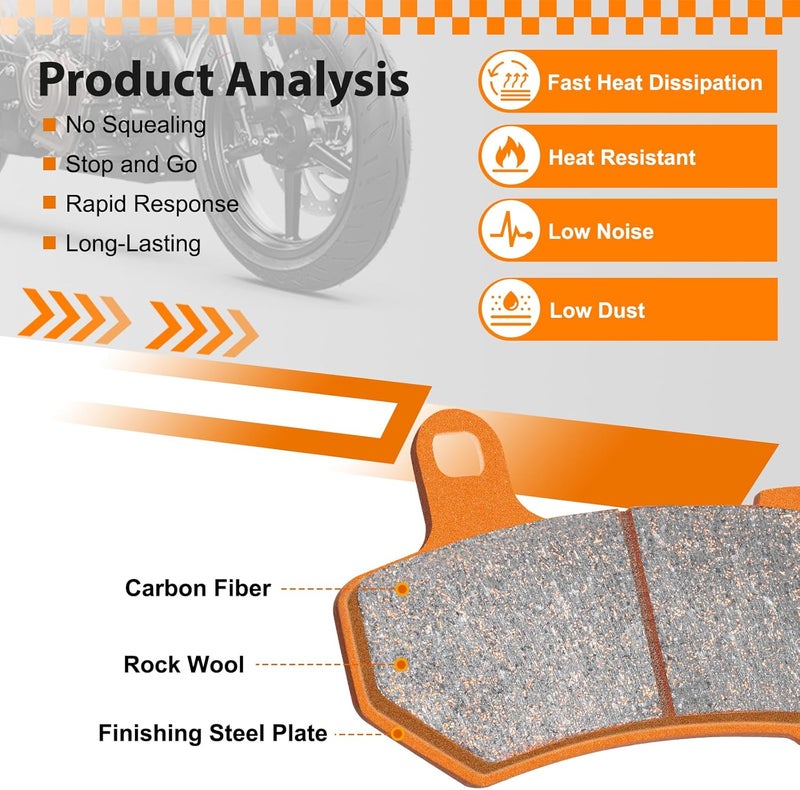 S SYUU Lefossi Carbon Fiber Brake Pads for Spyder F3 Series - Image 2