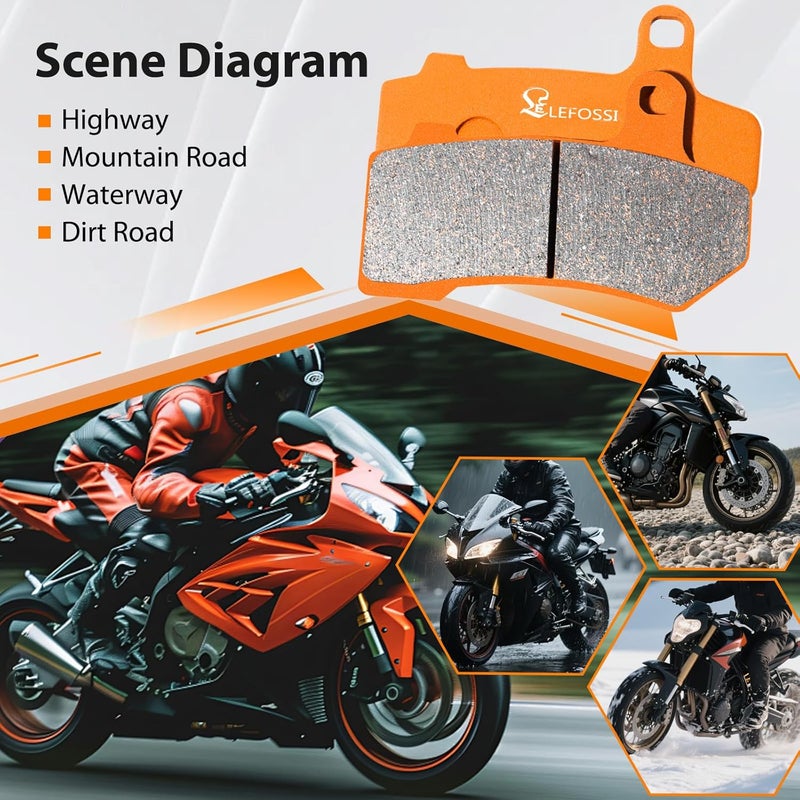 S SYUU Lefossi Carbon Fiber Brake Pads for Spyder F3 Series - Image 5