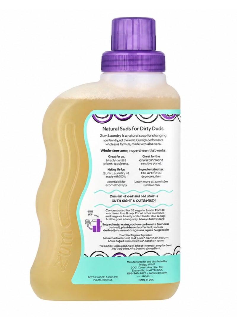 ZUM, Laundry Soap, Sea Salt, 32 fl oz (0.94 l) - Image 2