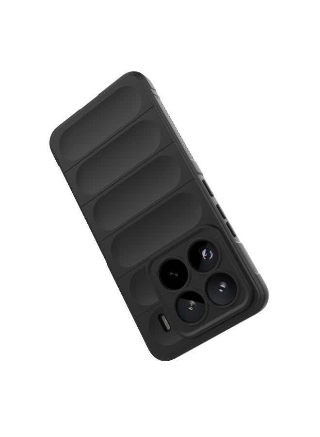 Case For Xiaomi 15 Pro 5G  , - Shockproof Brushed Protection Cover - Heavy Duty Case With Ultra Protection For Camera Slip-Resistant - Black - Image 2