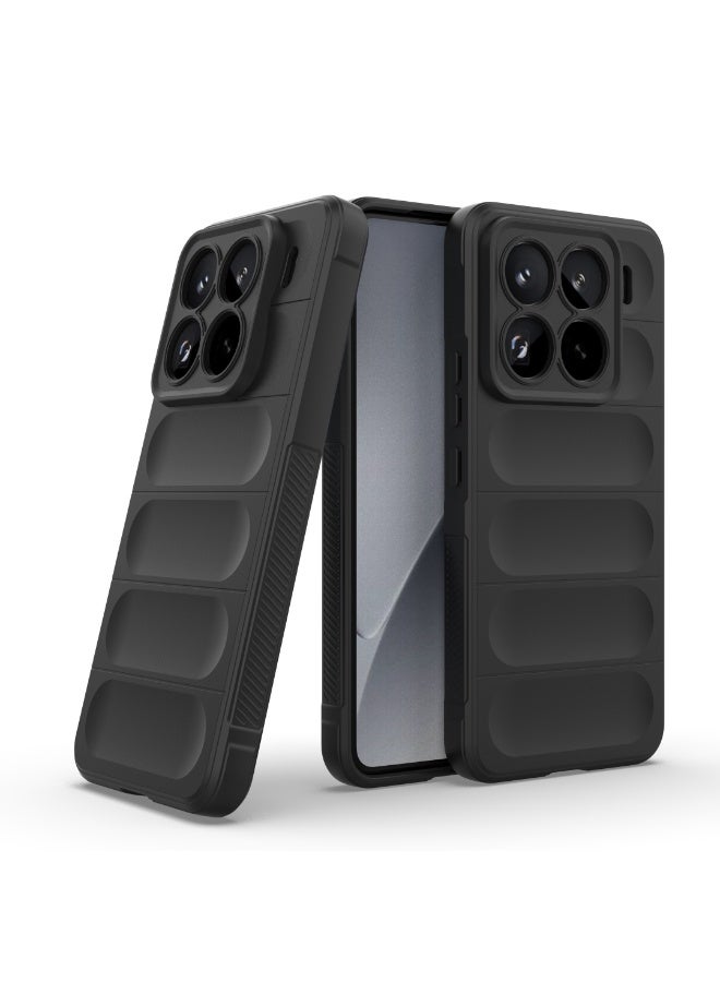 Case For Xiaomi 15 Pro 5G  , - Shockproof Brushed Protection Cover - Heavy Duty Case With Ultra Protection For Camera Slip-Resistant - Black - Image 5