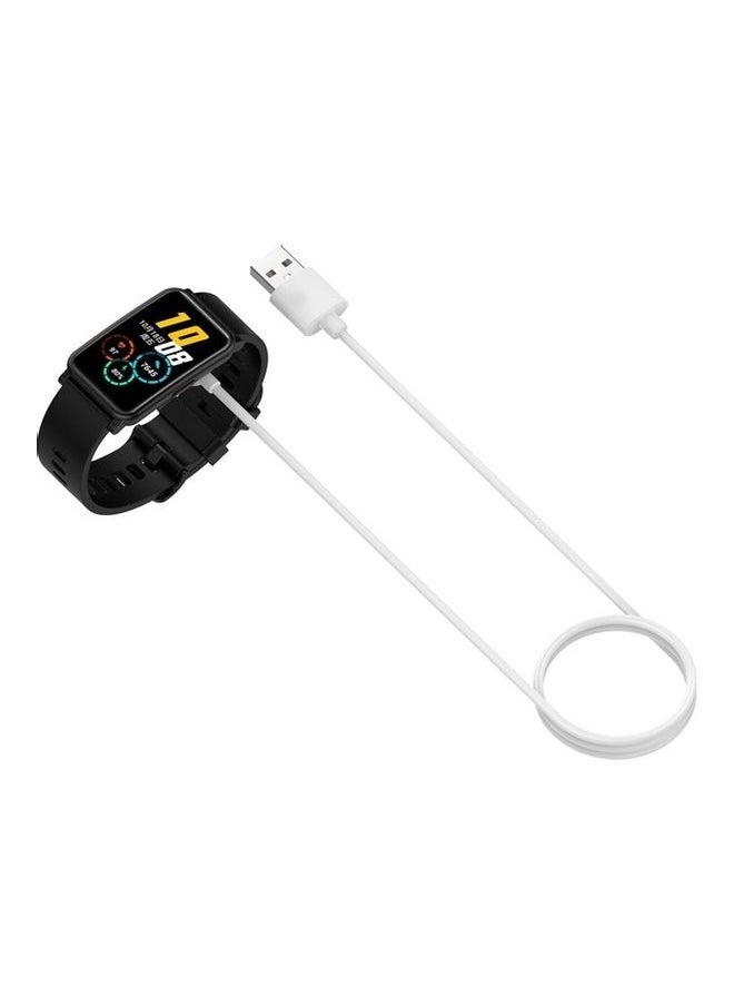 Generic - 2-Piece Charging Cable for Huawei Watch Fit / Watch mini / Huawei Band 6 / Huawei Band 7 / HONOR Band 6 / Honor Watch ES Black/White - Image 1
