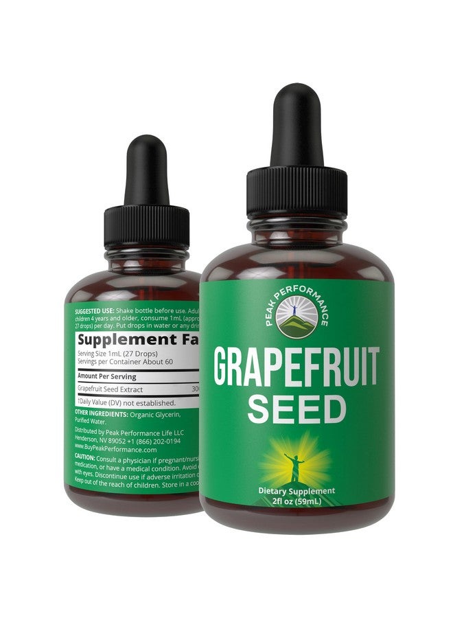 Peak Performance Grapefruit Seed Extract Liquid Drops Supplement. Vegan GSE Grapefruit Seed Extract For Women and Men. Zero Sugar, Non Bitter. For Immune, Digestive Support. Gluten Free Oil. Take Orally - Image 1