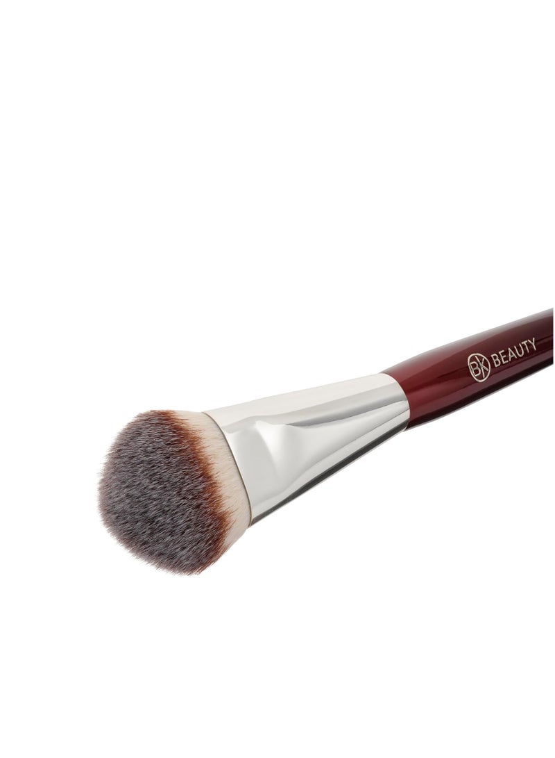 بي كيه بيوتي فرش BK BEAUTY - 109 فرشاة الأساس المصغرة المنحوتة - فرشاة وجه لأساسات سائلة أو كريمية - فرشاة مكياج للبرونزر، وأحمر الخدود، وهيلايتر - Image 2