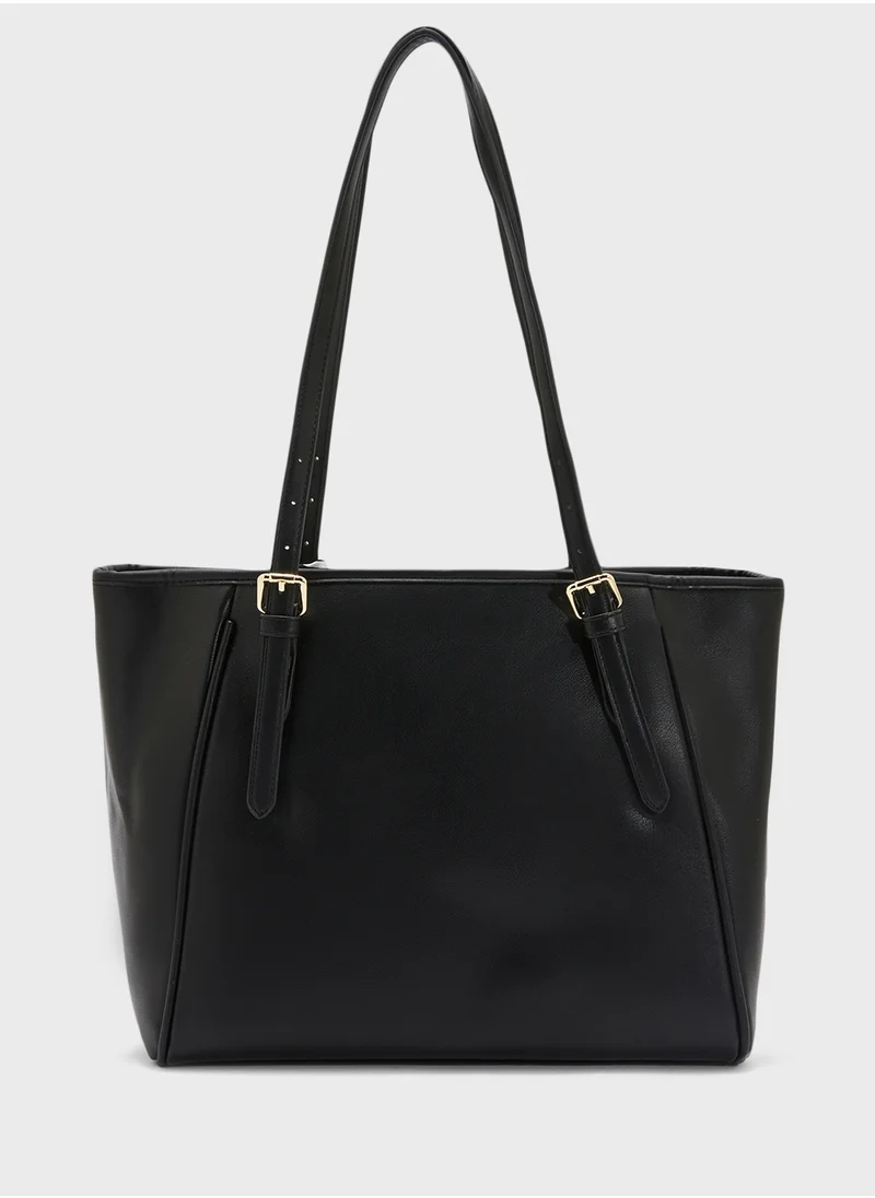 Khizana Metal Trim Detail Everyday Tote Bag