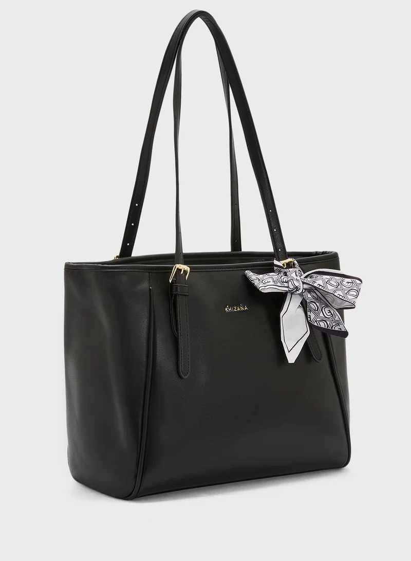 Khizana Metal Trim Detail Everyday Tote Bag