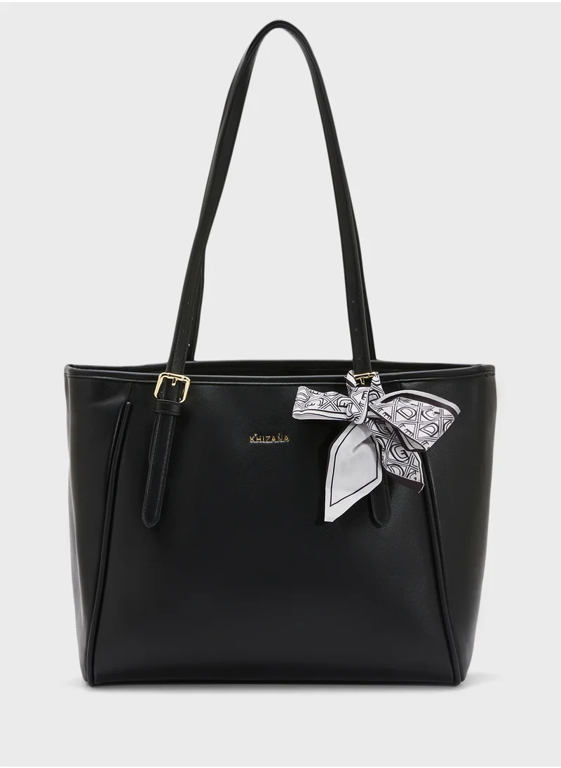 Khizana Metal Trim Detail Everyday Tote Bag