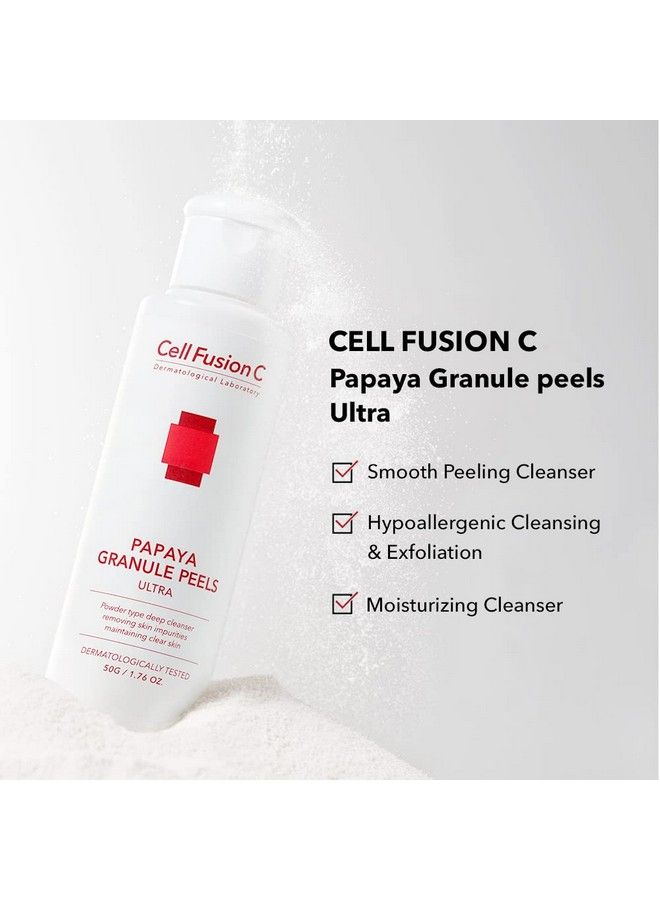 Cell Fusion C قشور البابايا الحبيبية: مسحوق إنزيم مقشر للوجه اليومي ومنظف للمسام لجميع أنواع البشرة - Image 4