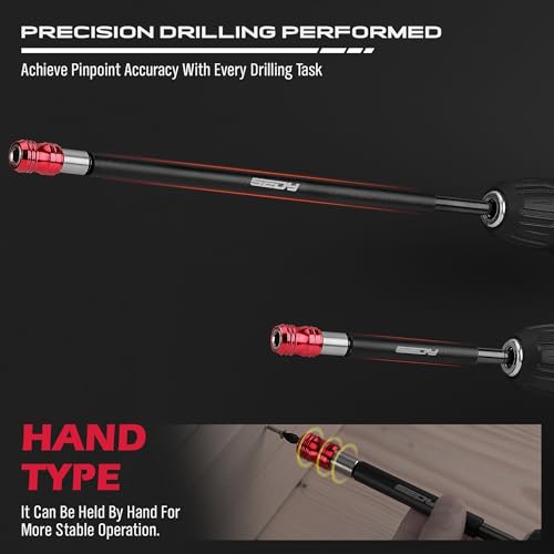 SEDY 2-Piece 6", 12" Extra Long Magnetic Screwdriver Bit Holders, 1/4 Inch Hex Shank Quick Release Extension Adapter, Durable CR-V Steel, Universal Fit for Impact Driver Bits - Image 4