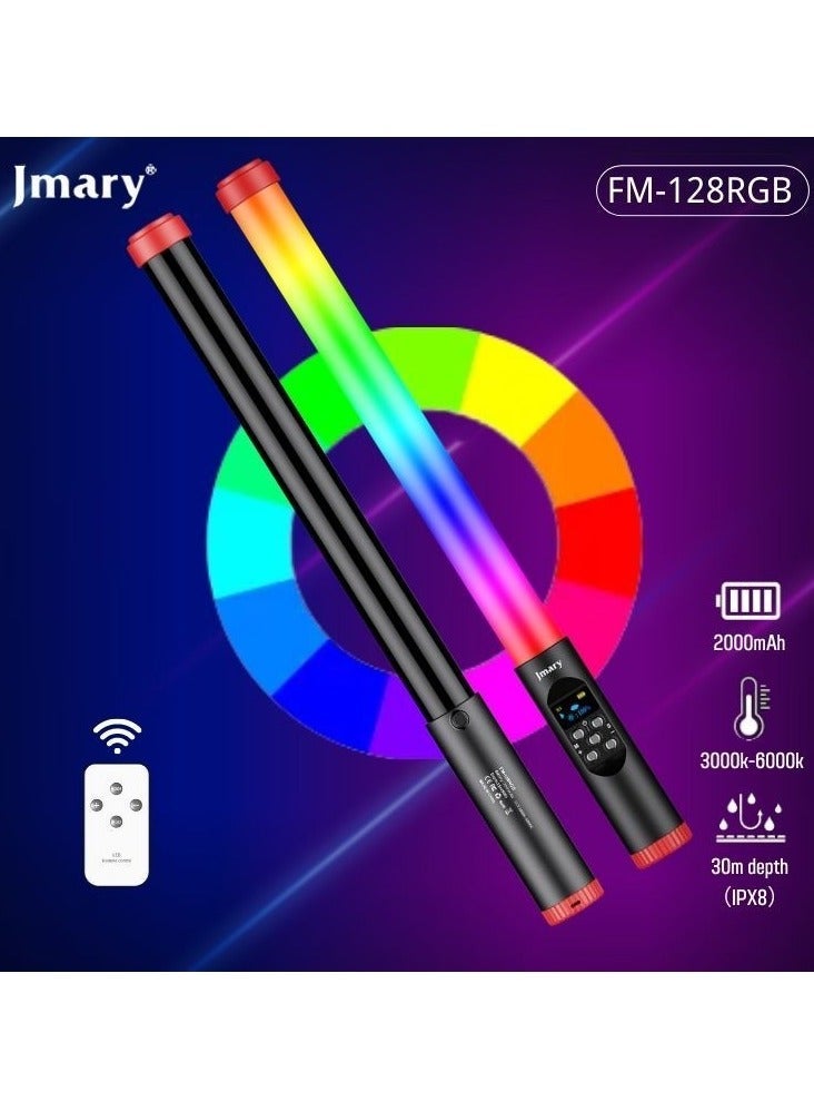 Jmary FM-128RGB Waterproof Handheld RGB LED Video Light Wand Stick - Image 2