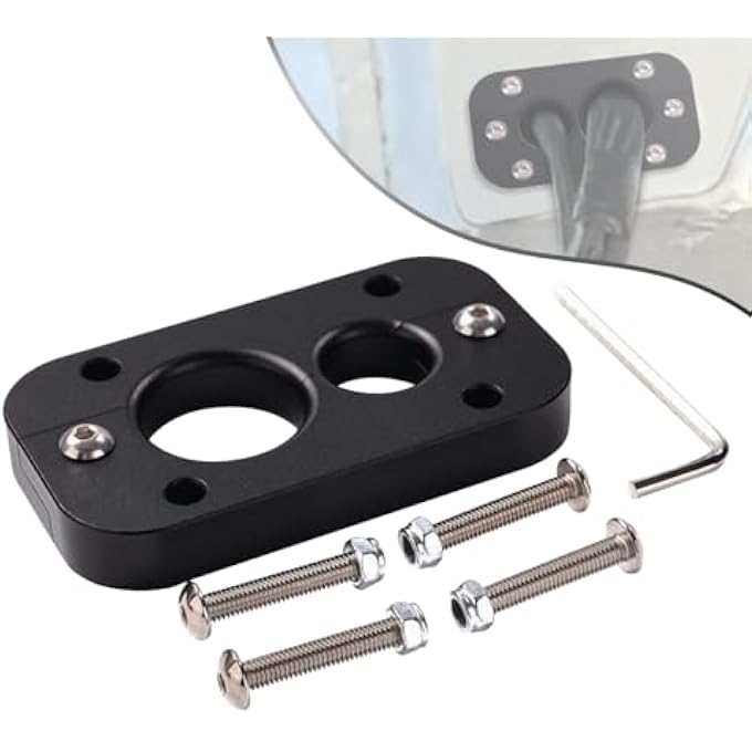 rayihni Fit Holley Terminator X Max Firewall Pass Through- Eliminates Gromet in Fire Wall Anodized Black - Image 1