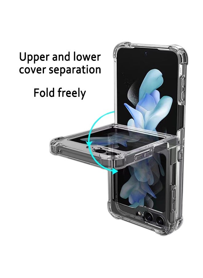 Magnetic Clear Case for Samsung Galaxy Z Flip 5 5g, Support Magsafe and Wireless Charger, Transparent Shockproof and Drop-Proof Phone Back Cover for Galaxy Z Flip 5  - Image 5