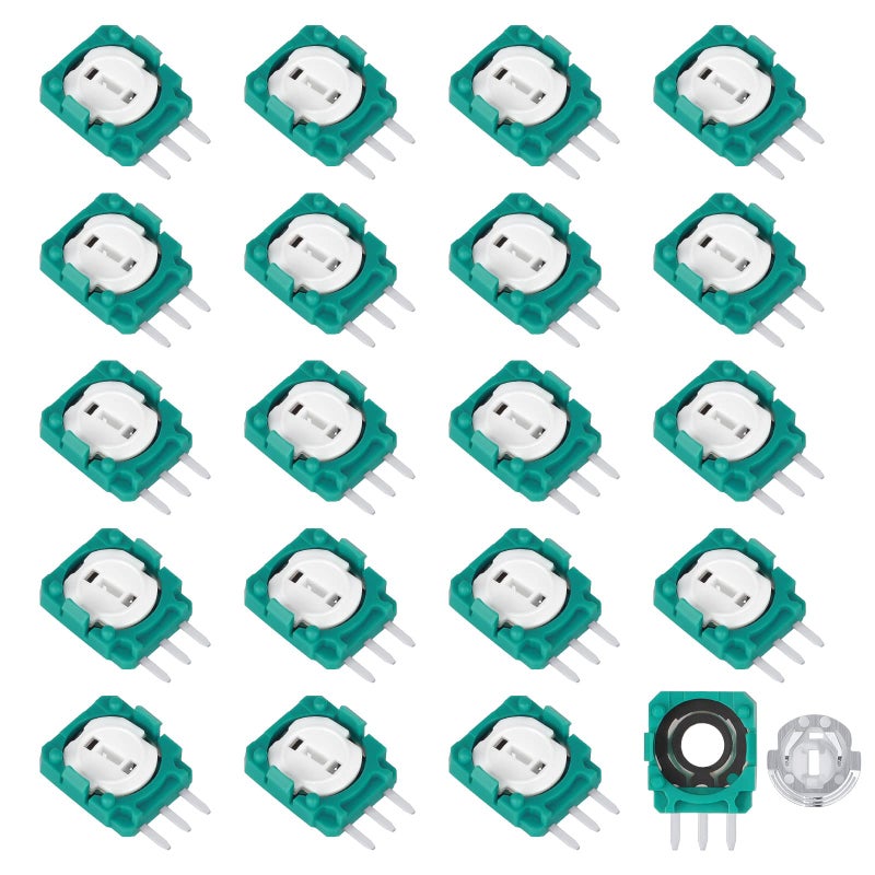 EEEKit 20 قطعة بديل لمستشعر مقاوم التعديل لجهاز Xbox One PS3 PS4 Switch Pro Controller عصا التحكم التناظرية، 10K أوم - Image 1