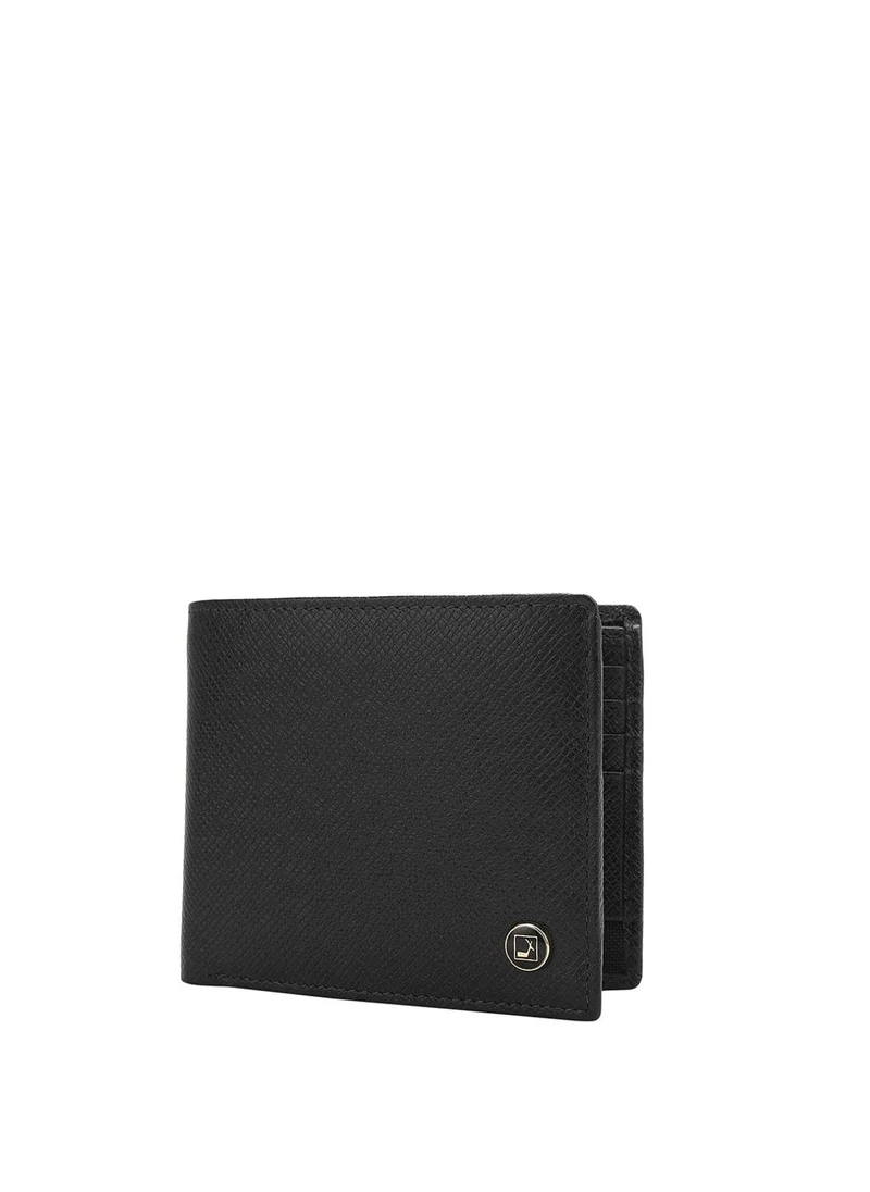Da Milano Genuine Leather Black Mens Wallet