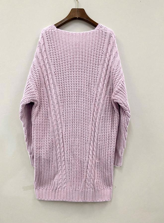 تايك تو كنزة محبوكة بمقاس كبير - Image 3