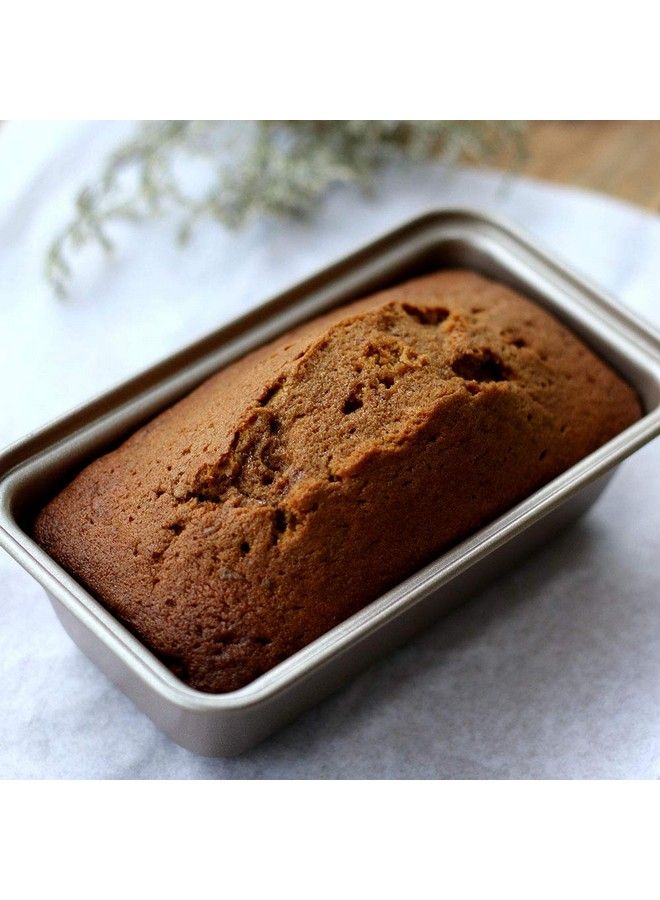 chefmade قوالب خبز صغيرة غير لاصقة لخبز الخبز قوالب خبز صغيرة مستطيلة مقاس 6 بوصات قوالب كعك غير لاصقة أدوات خبز للفرن قالب خبز الموز قالب كعك اللحم مجموعة من 4 قطع - Image 3