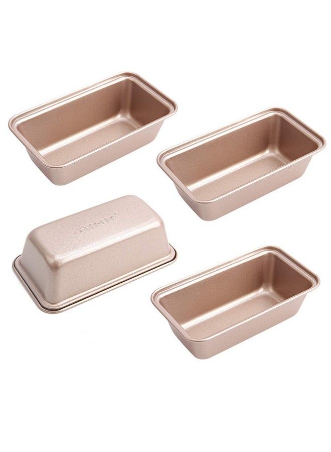 chefmade قوالب خبز صغيرة غير لاصقة لخبز الخبز قوالب خبز صغيرة مستطيلة مقاس 6 بوصات قوالب كعك غير لاصقة أدوات خبز للفرن قالب خبز الموز قالب كعك اللحم مجموعة من 4 قطع - Image 2