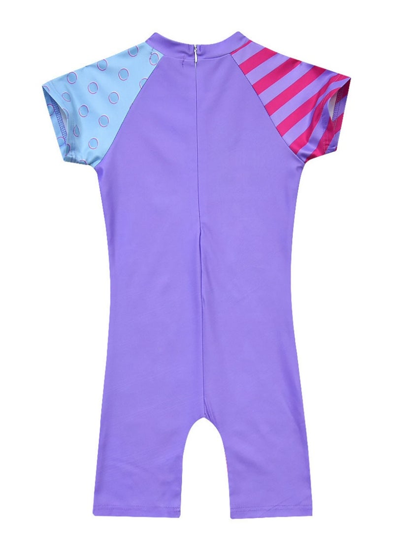 LOL Surprise Dolls irls Swimsuits One-Piece Bathing Suits with Hat Summer Beach Water Sport Short Swimsuit with Cartoon Pattern for 2-8 Years Old - Image 3