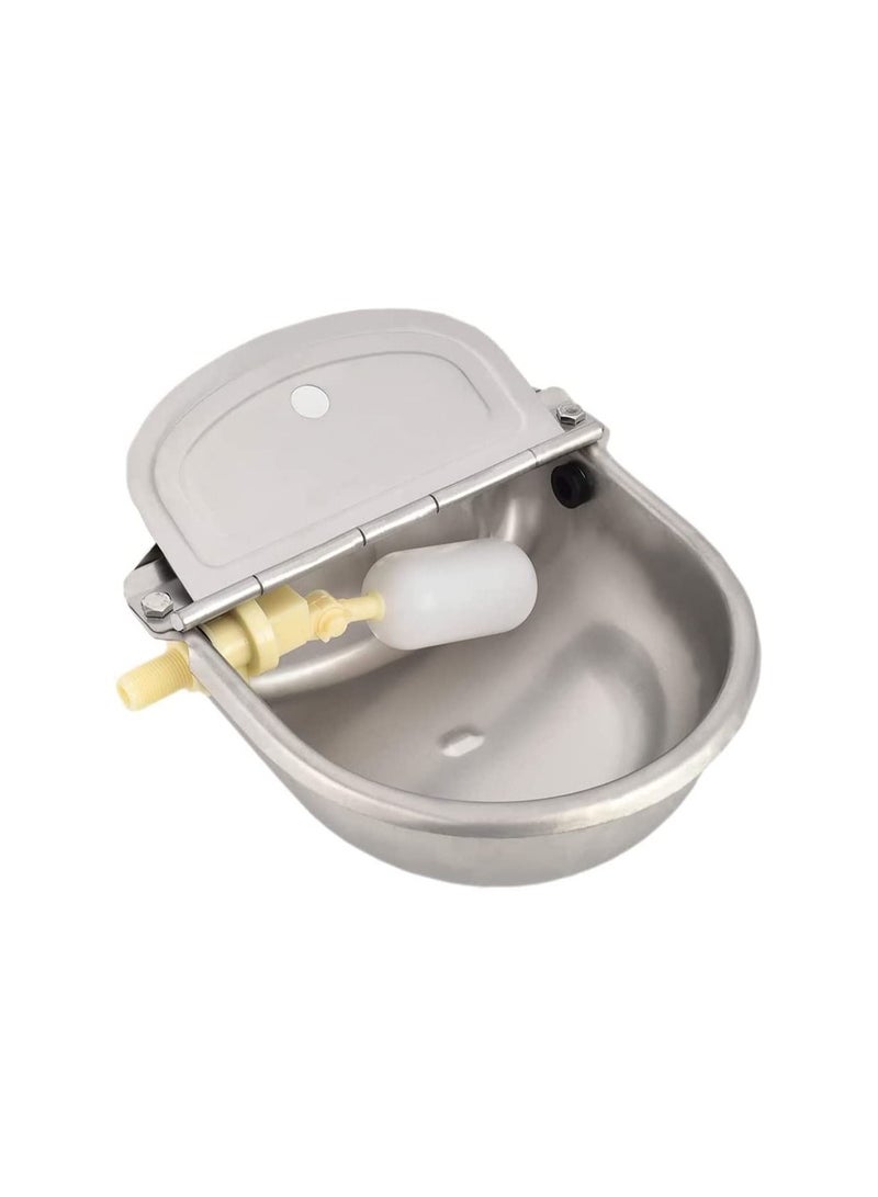 وعاء شراب أوتوماتيكي من الفولاذ المقاوم للصدأ لأغنام الماعز والحصان والأبقار (سعة 4 لتر) - Image 1