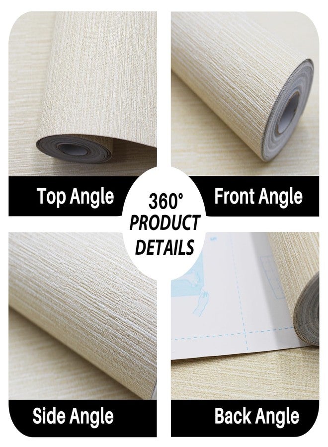 auxua Premium Wall Paper Peel and Stick Modern 17.7" X 196"- Extra Thick, Durable & Luxurious - Textured Grasscloth Peel and Stick Wallpaper for Bathroom, Bedroom, Furniture - Image 4