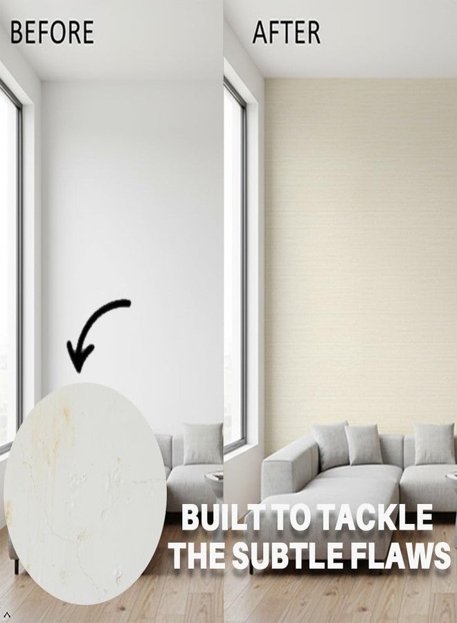 auxua Premium Wall Paper Peel and Stick Modern 17.7" X 196"- Extra Thick, Durable & Luxurious - Textured Grasscloth Peel and Stick Wallpaper for Bathroom, Bedroom, Furniture - Image 3