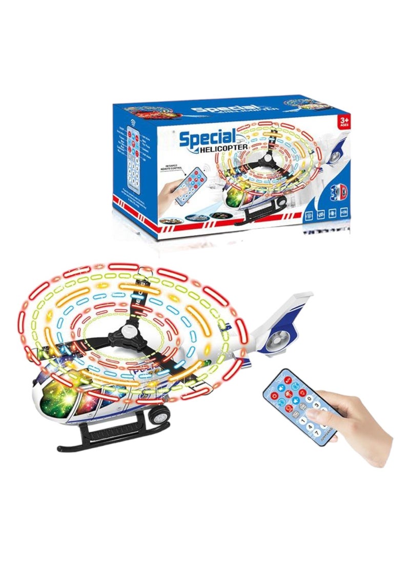 Toy Box Remote Control Special Helicopter With 3D Bright Light And Music For Kids  - Image 5