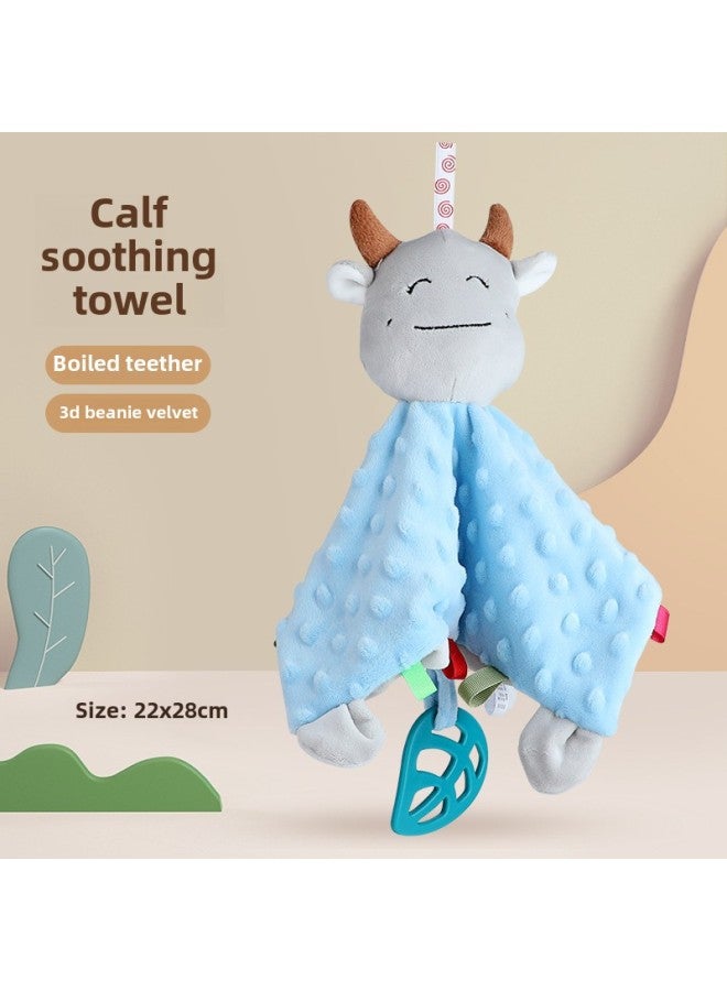 Soothing Towel Hand Gift Towel Cartoon Doll Cute Hand-wiping Baby Children Sleeping Artifact Soothing Doll Wholesale-Color:Calf Soothing Towel [bag]] - Image 1