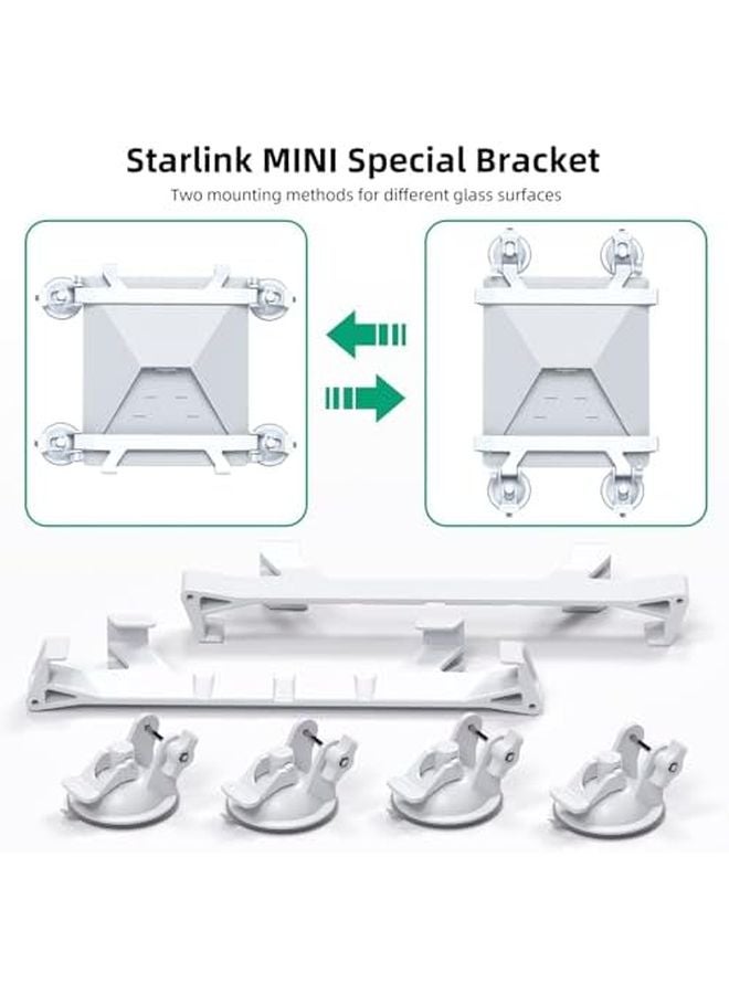 حامل كيوين ستارلينك ميني للسيارة بكوب شفط قوي للنافذة، فتحة السقف، المنزل المتنقل، القارب - Image 4
