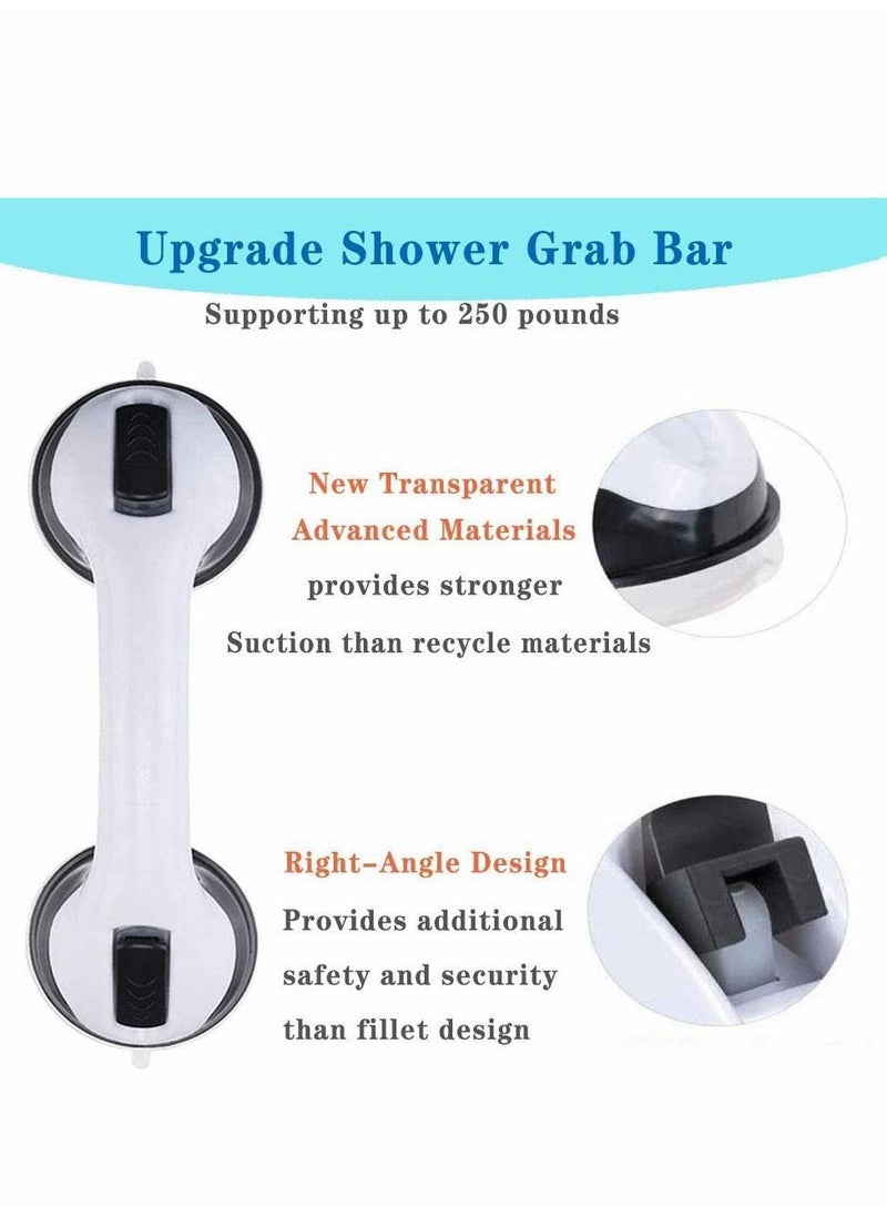 2 Pack Suction Grab, Cup Anti-Slip Grip Safety Strong Handle for Bathroom Shower Tub Assist