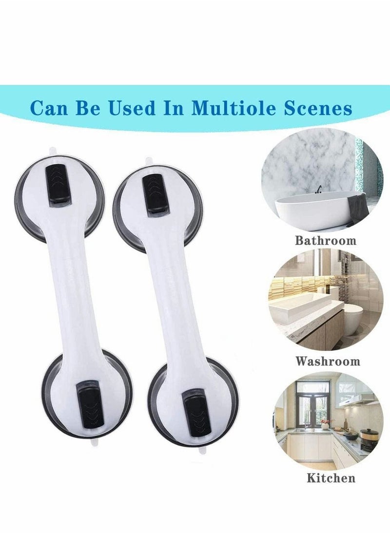 2 Pack Suction Grab, Cup Anti-Slip Grip Safety Strong Handle for Bathroom Shower Tub Assist