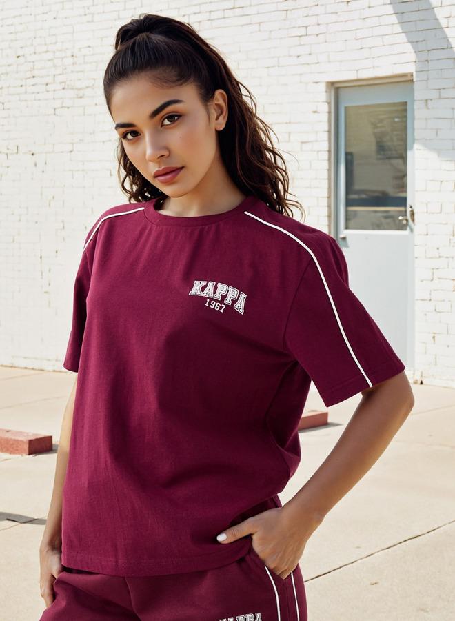 Kappa Logo Embroidered Crew Neck T-shirt - Image 1