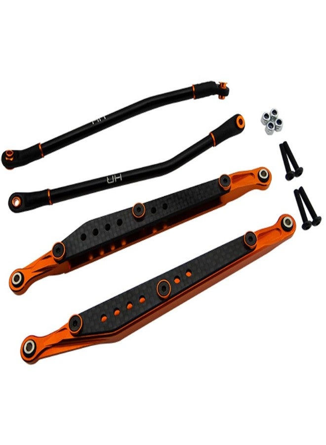 مجموعة روابط الألمنيوم والفايبر كربون البرتقالية Hot Racing AMJ5603 لسيارات Axial Rr10 Smt10 Yeti