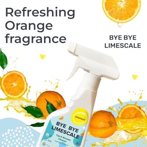 Awenest BYE BYE LIMESCALE Tap & Shower Cleaner | Orange Power | Tough Limescale Remover for Taps, Showers, Tiles, Electric Kettle | Sulphate-free | Ammonia-free | Non-toxic - Image 5