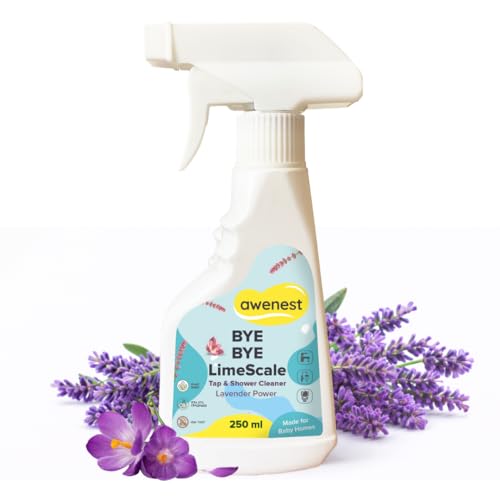 Awenest BYE BYE LIMESCALE Tap & Shower Cleaner | Orange Power | Tough Limescale Remover for Taps, Showers, Tiles, Electric Kettle | Sulphate-free | Ammonia-free | Non-toxic - Image 1