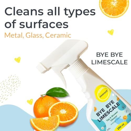 Awenest BYE BYE LIMESCALE Tap & Shower Cleaner | Orange Power | Tough Limescale Remover for Taps, Showers, Tiles, Electric Kettle | Sulphate-free | Ammonia-free | Non-toxic - Image 3