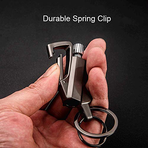 BIASTNR Permanent Match Flint Metal Matchstick Fire Starter with Bottle Opener, Emergency Survival Waterproof Keychain Lighter for Camping, EDC Gift Ideas – Black - Image 5