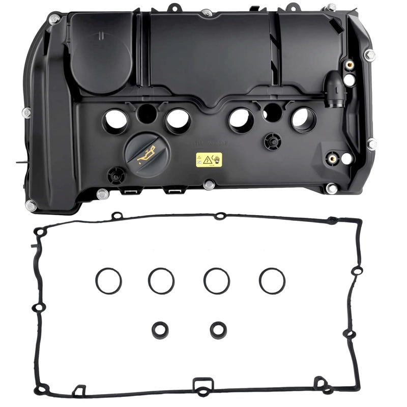 11127646552 Engine Valve Cover Kit with Gasket Bolts and Oil Cap for 20112016 Mini Cooper S L4 16L R55 R56 R57 R58 R59 R60 R61 Engine Replace 11127603390 11127646552 11127603390